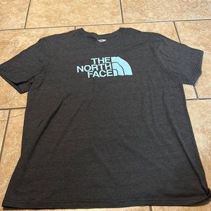 north face grey tee mildly worn
